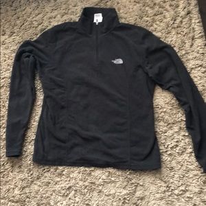 Black North Face quarter zip
